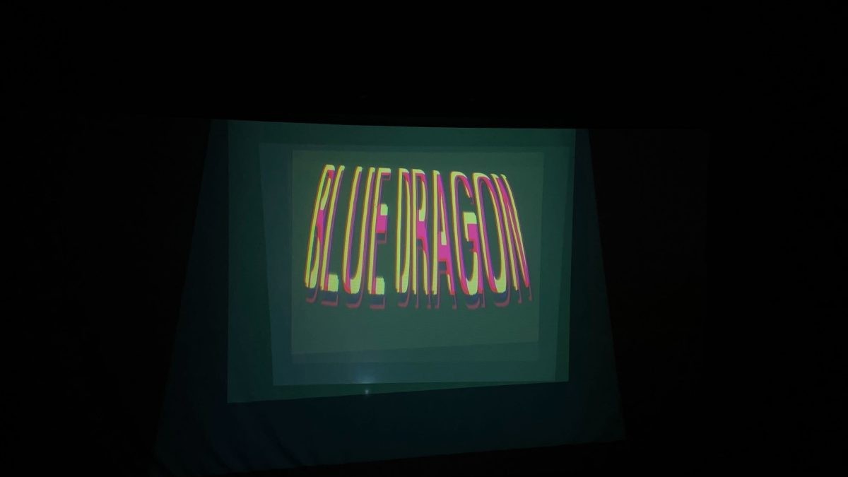 A project screen shows the words 'Blue Dragon'