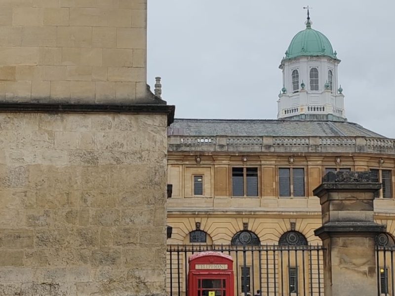 An image of the Sheldonian theatre, where the lecture was held