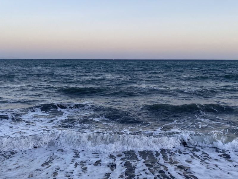 An image of the ocean off the coast of Spain, taken by Juliana on her year abroad.