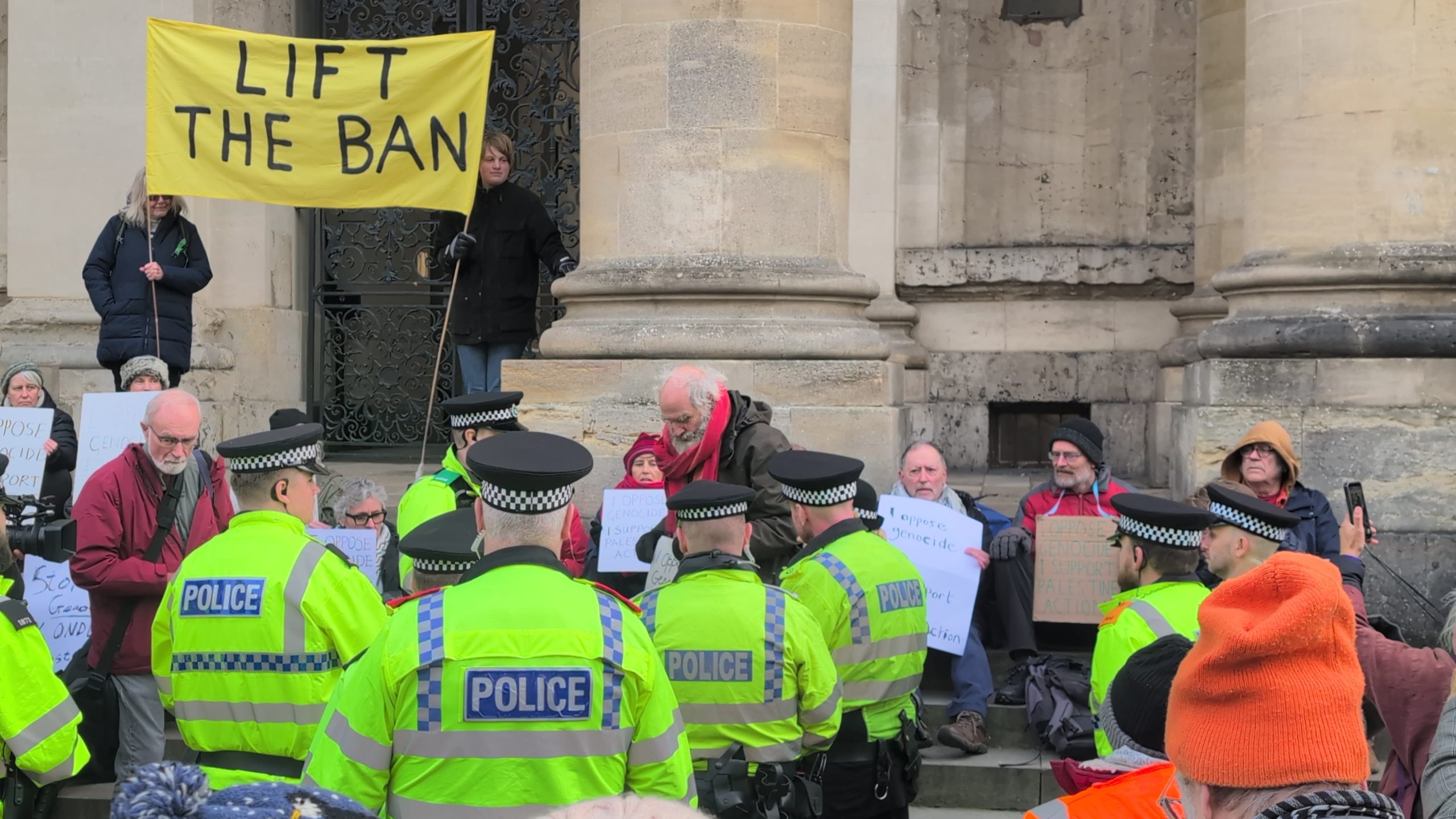 Protesters Gather in Oxford to Protest the Proscription of ‘Palestine Action’