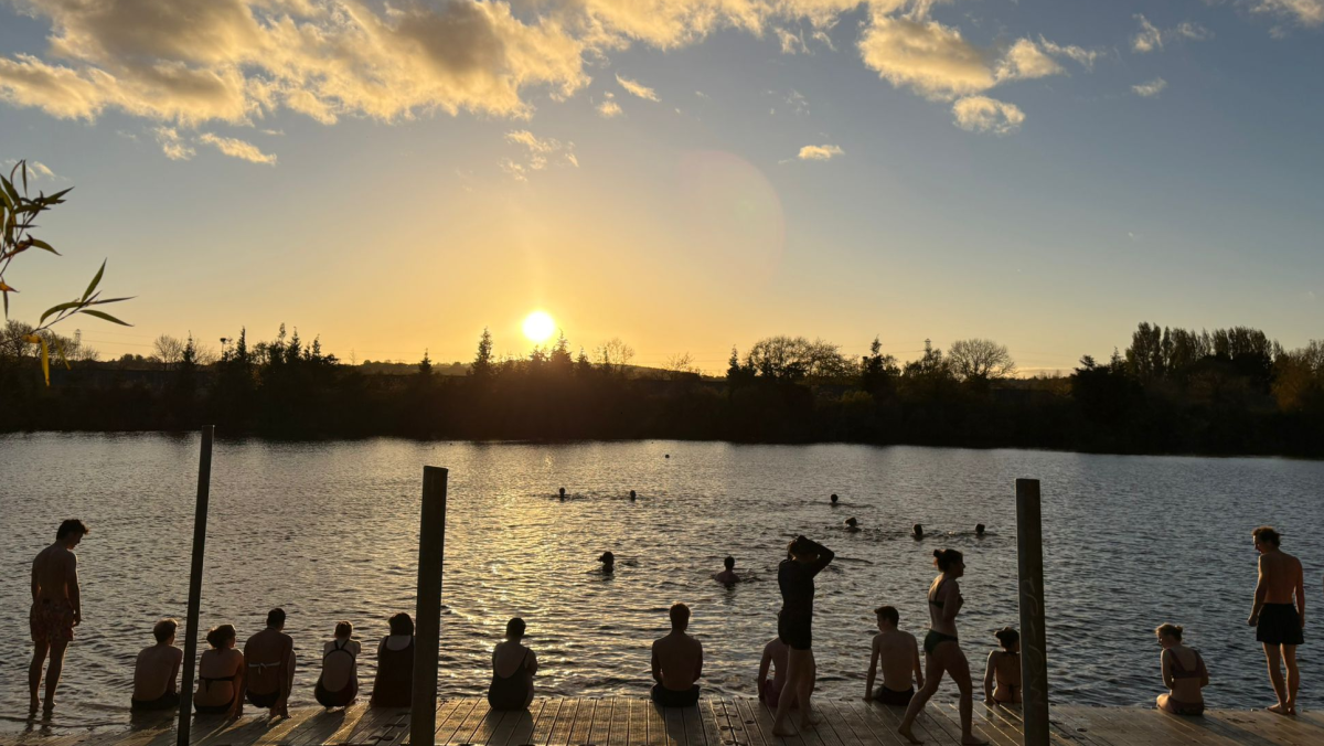 A sunset swim at Port Meadow with Oxford Wild Swimming Society
