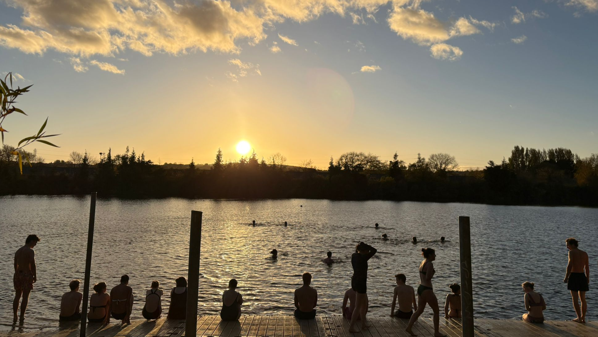 A sunset swim at Port Meadow with Oxford Wild Swimming Society