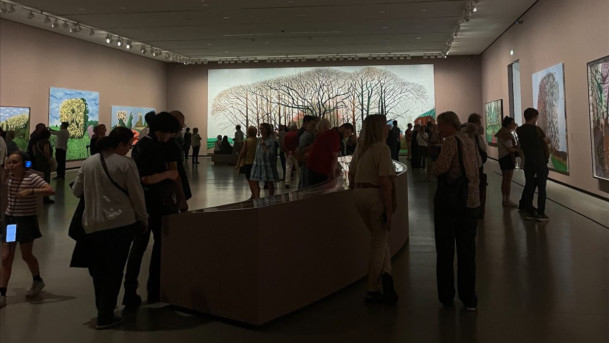 Photo of Bigger Trees Near Warter canvas in gallery