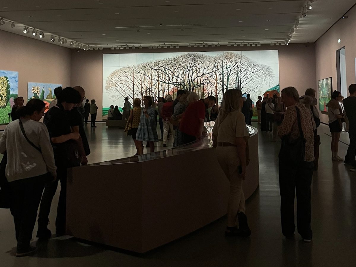 Photo of Bigger Trees Near Warter canvas in gallery