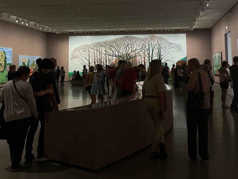 Photo of Bigger Trees Near Warter canvas in gallery