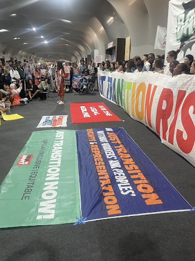 Demonstration in favour of just transition. Image taken by Merna Elboghdady, used with permission.