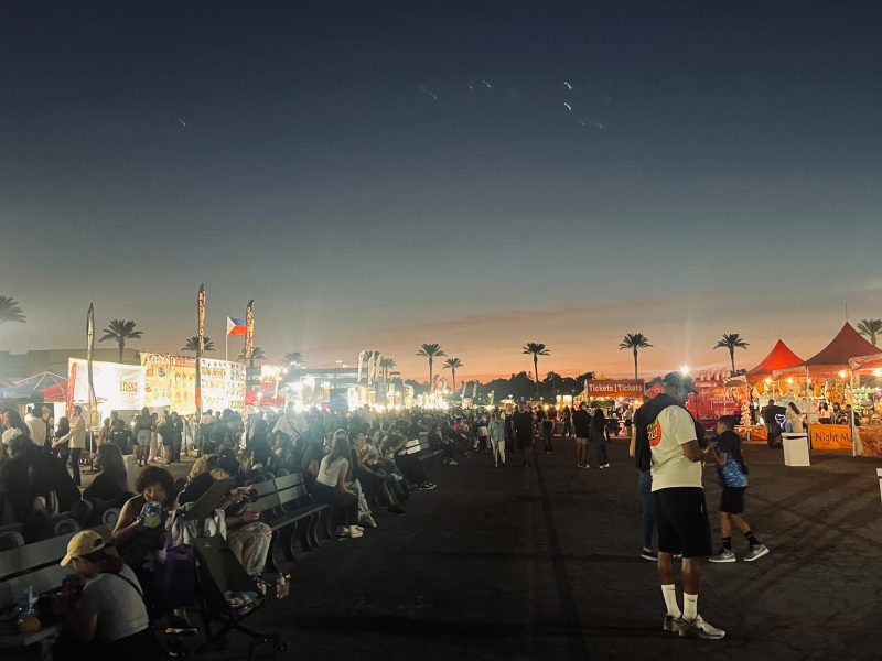 A food fair at the 626 night market at Santa Anita park (in Arcadia, California)