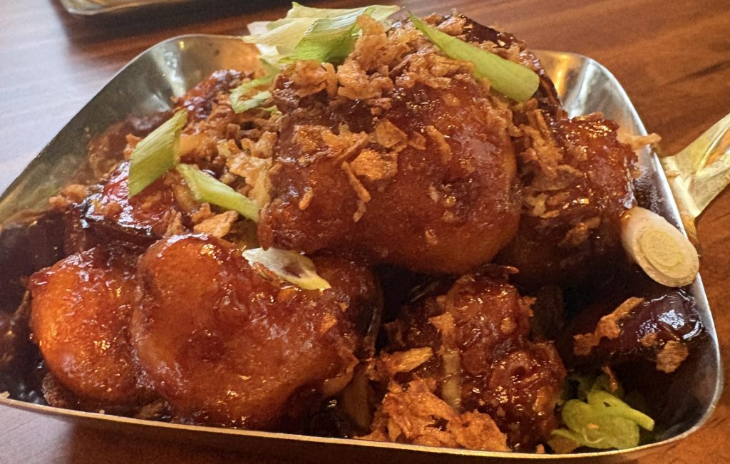 A picture of Gobi Manchurian - a tangy cauliflower dish served at the restaurant.