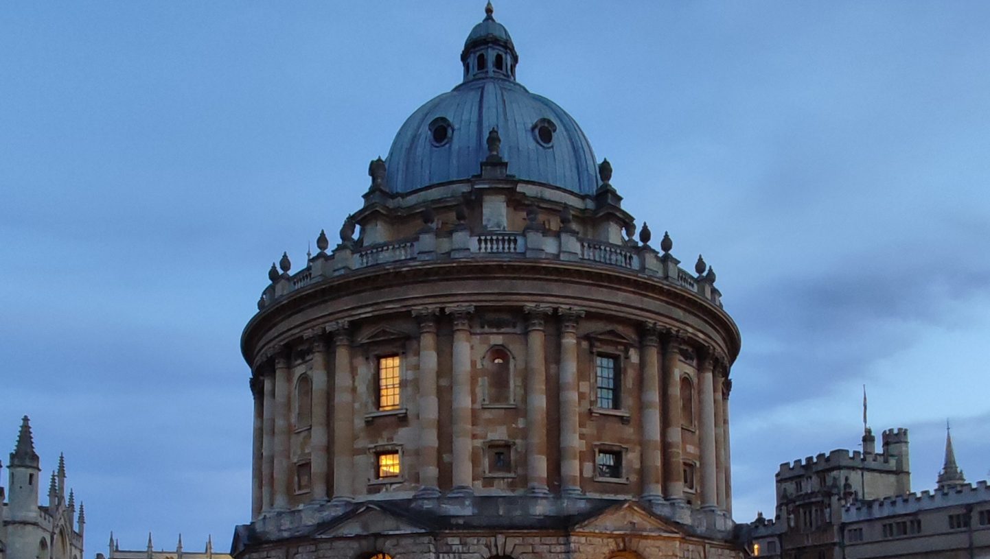 The Radcliffe Camera at dusk