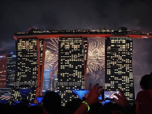 Fireworks in Singapore.