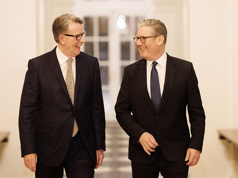 Prime Minister Keir Starmer and Lord Peter Mandelson.