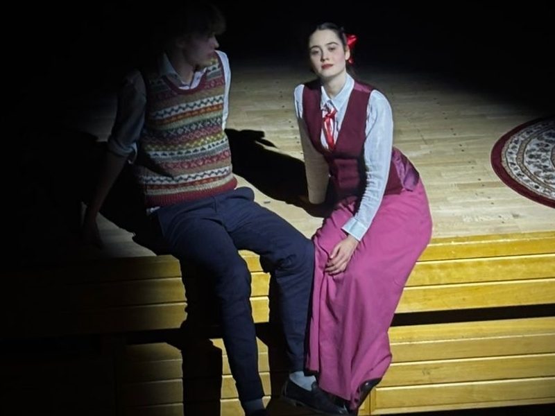 Still from Blue Stockings at St. Hilda's opening night.