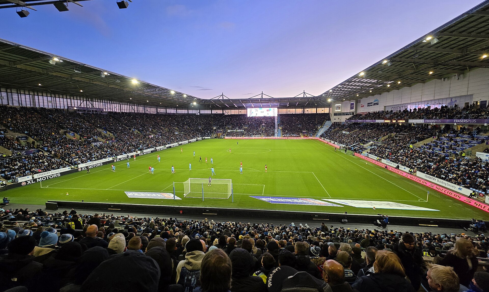 Coventry City's home ground, pictured in late 2025.