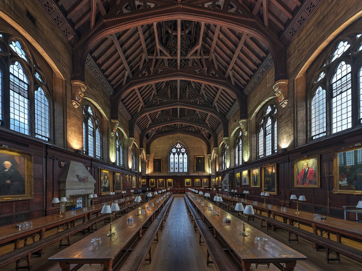 The Dining Hall of Balliol College, Oxford University, United Kingdom