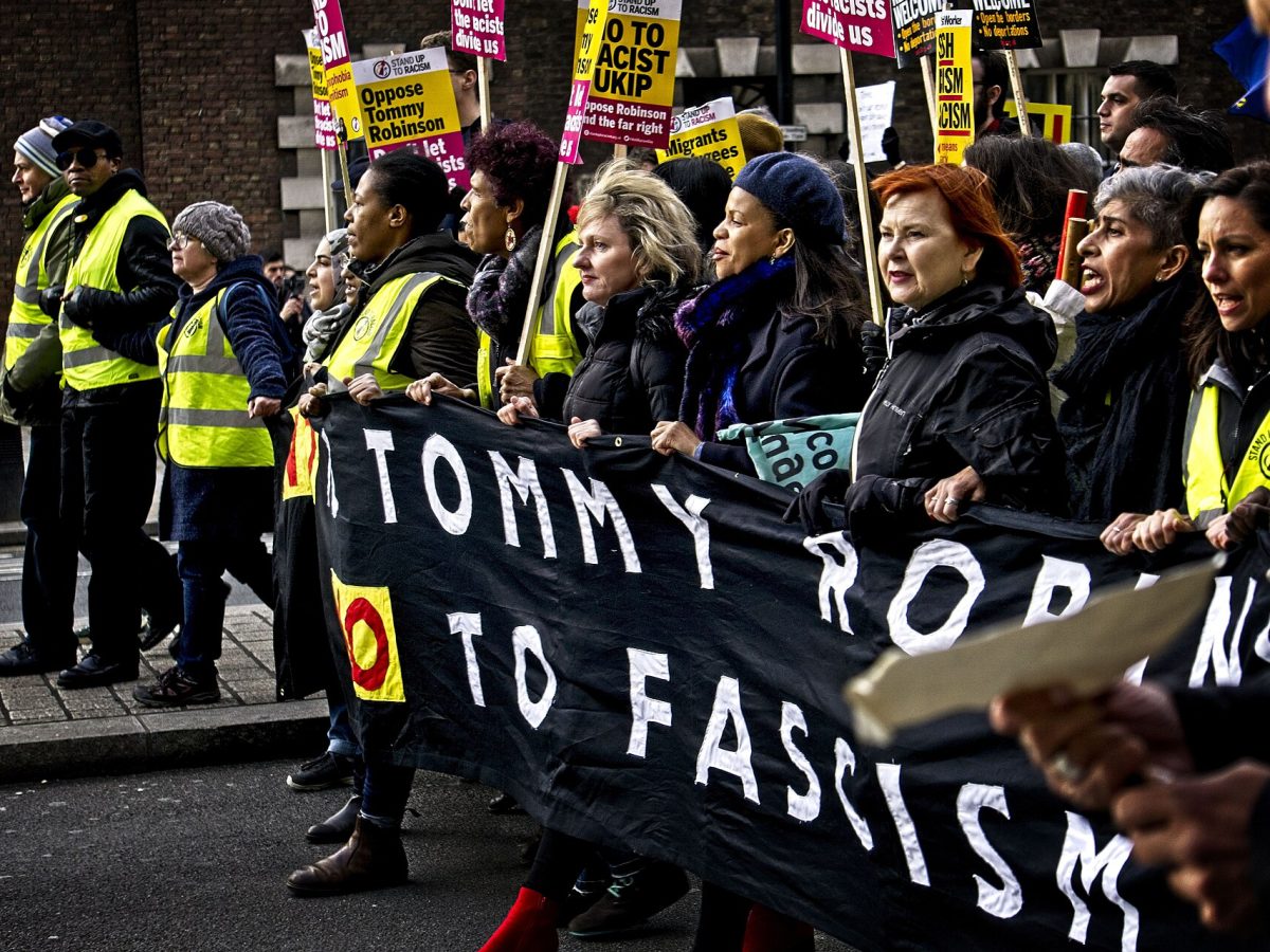 Photos taken at the Say No to Tommy Robinson march and rally in London on Sunday 9th December 2018.