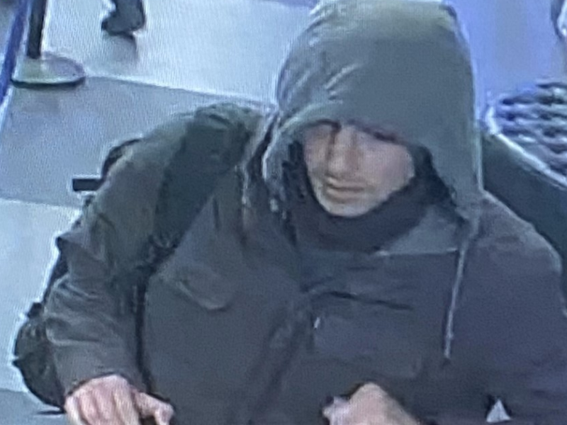 CCTV photo released by the NYPD showing the suspect in the Brian Thompson killing at the HI New York City Hostel