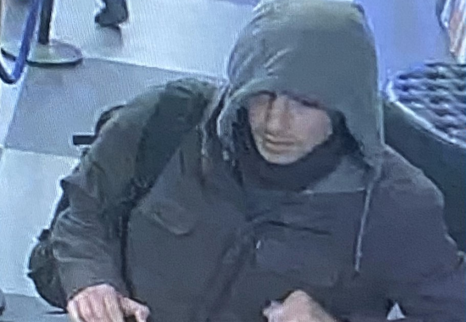 CCTV photo released by the NYPD showing the suspect in the Brian Thompson killing at the HI New York City Hostel