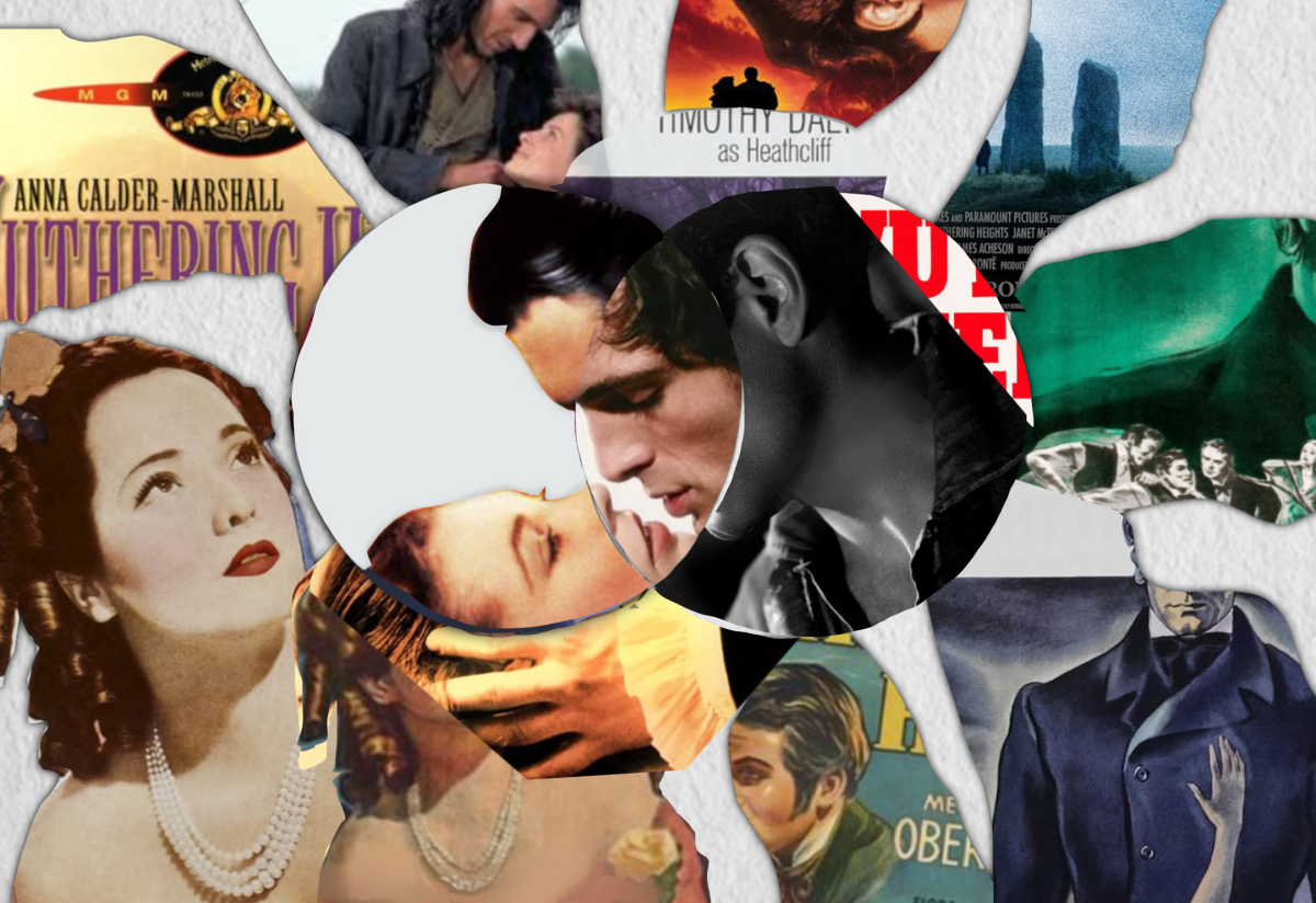 A collage of various "Wuthering Heights" adaptations.