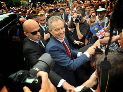 Tony Blair, 9 July 2010. Photo published by the Office of the Prime Minister of Kosovo.