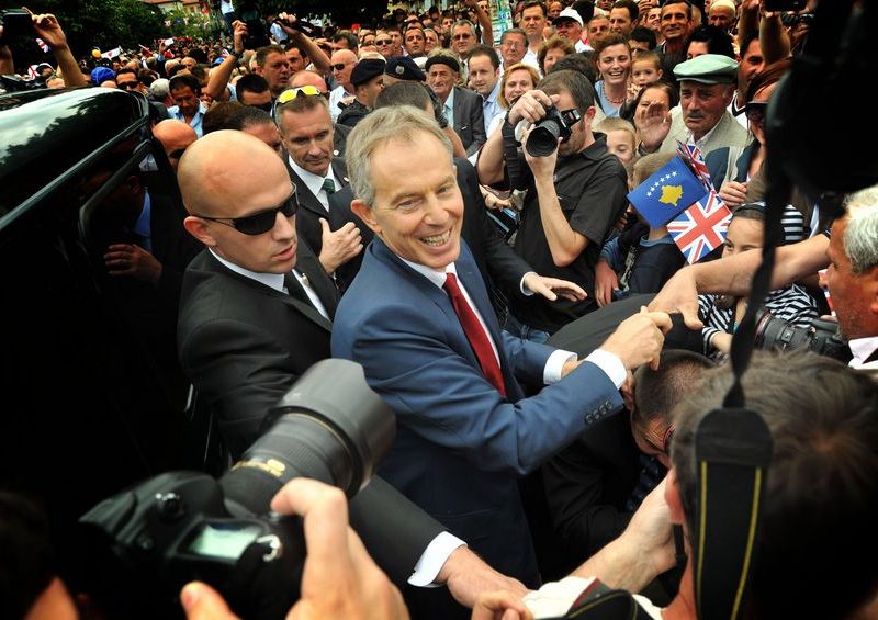 Tony Blair, 9 July 2010. Photo published by the Office of the Prime Minister of Kosovo.