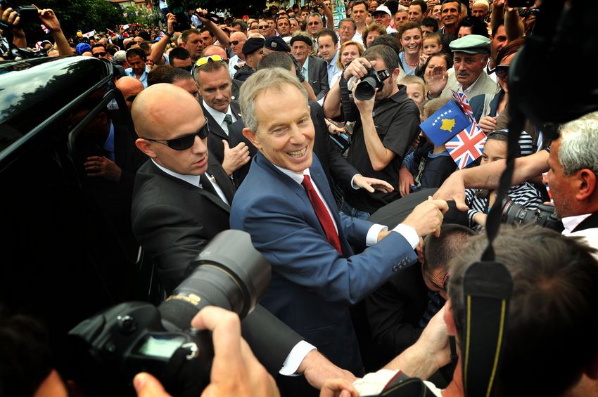 Tony Blair, 9 July 2010. Photo published by the Office of the Prime Minister of Kosovo.