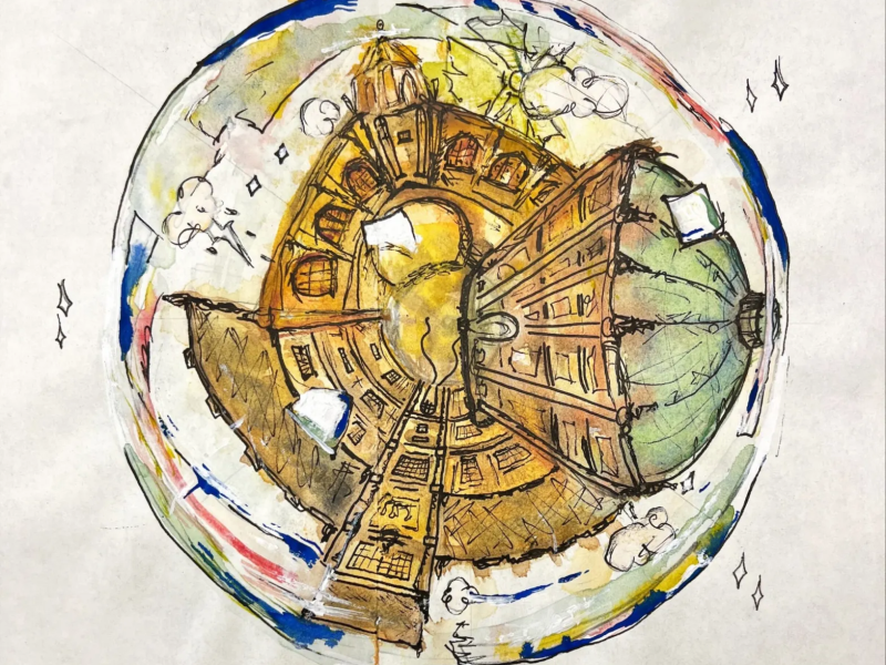 Illustration of the globe
