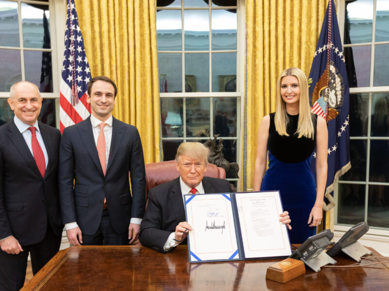 chris liddell with donald trump and others at white house