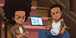 Image shows two anime characters from the series The Boondocks