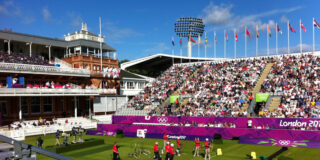 Olympic Archery event held at Lord's Cricket Ground.