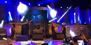 The band Mashrou Leila in Amman, Jordan in 2015
