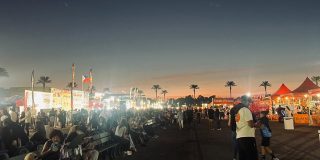 A food fair at the 626 night market at Santa Anita park (in Arcadia, California)