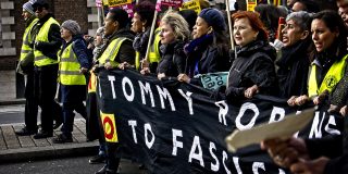 Photos taken at the Say No to Tommy Robinson march and rally in London on Sunday 9th December 2018.