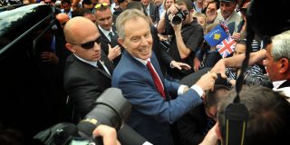 Tony Blair, 9 July 2010. Photo published by the Office of the Prime Minister of Kosovo.