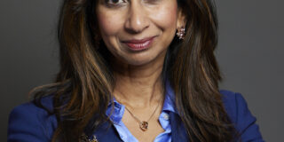 Official Portrait of Suella Braverman MP.