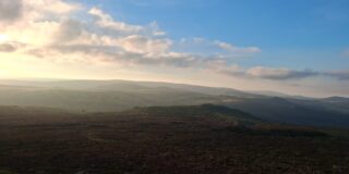 The landscape of Dartmoor.